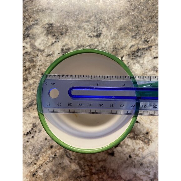 Christmas Holiday Polar Bear Latte Mug 15.5 Oz Green Red Ceramic - Picture 5 of 7